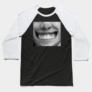 silly smile face mask for men |  funny face mask with mouth | face mask funny design Baseball T-Shirt